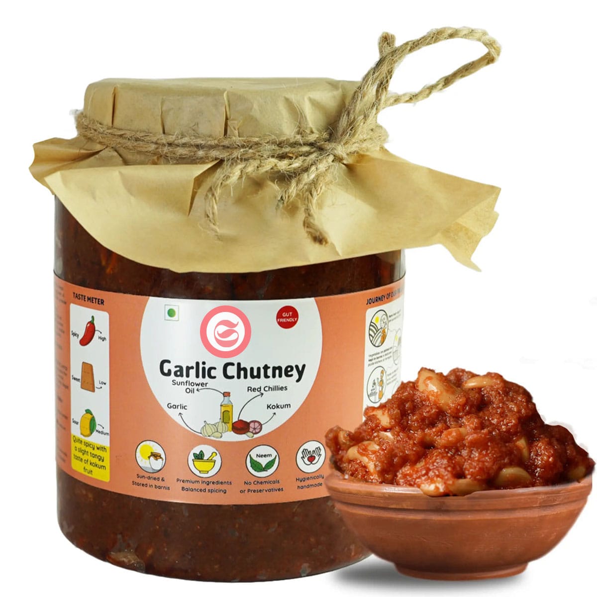 Garlic chutney enhancing vada pav and street foods