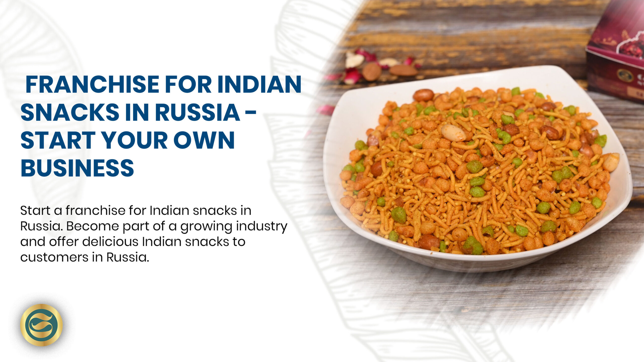 Successful franchise for Indian snacks in Russia with Govindam Sweets featuring authentic delicacies displayed in modern Moscow store with Russian customers