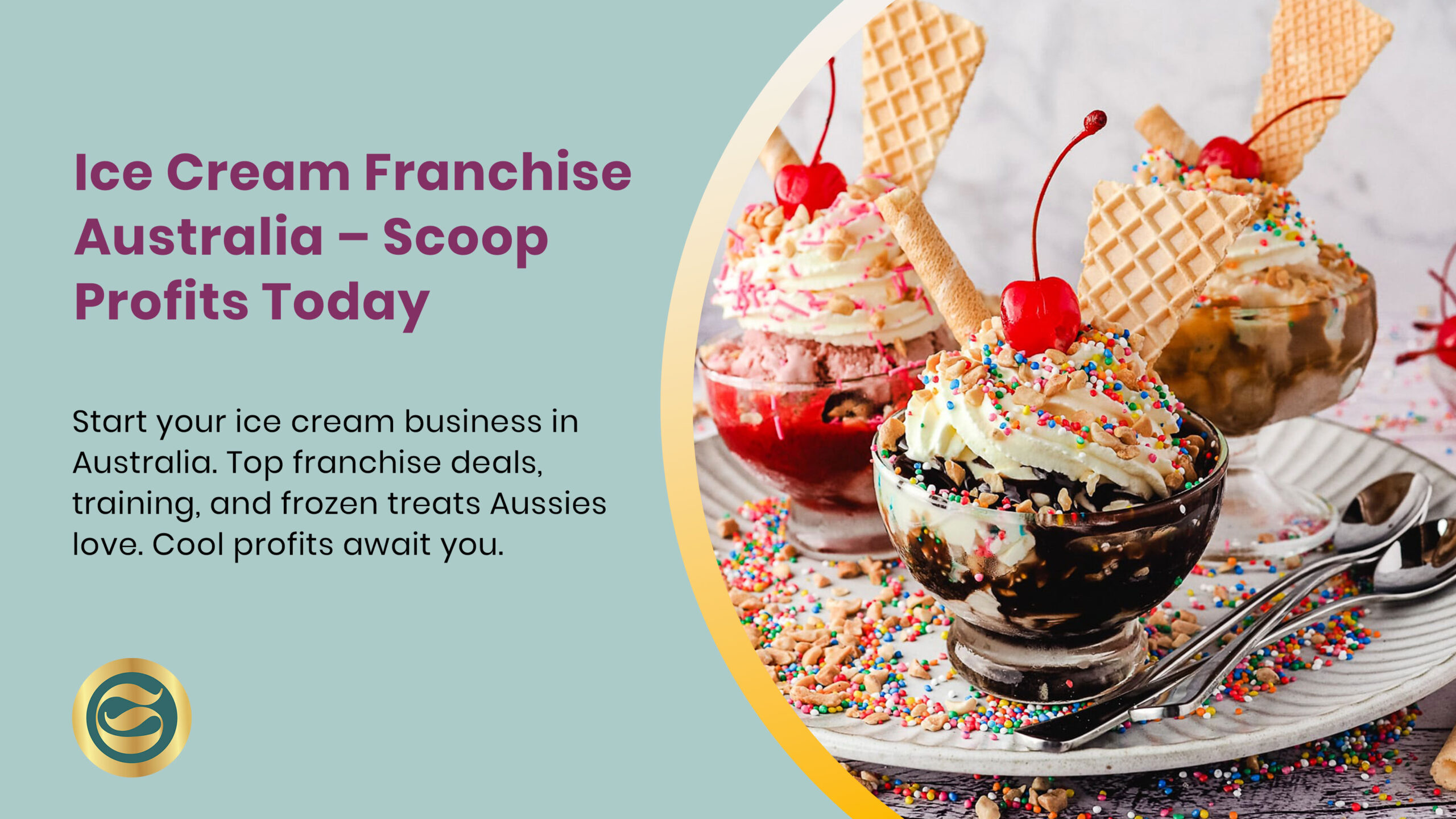 Successful ice cream franchise Australia shop with customers enjoying gourmet frozen treats in bright modern store