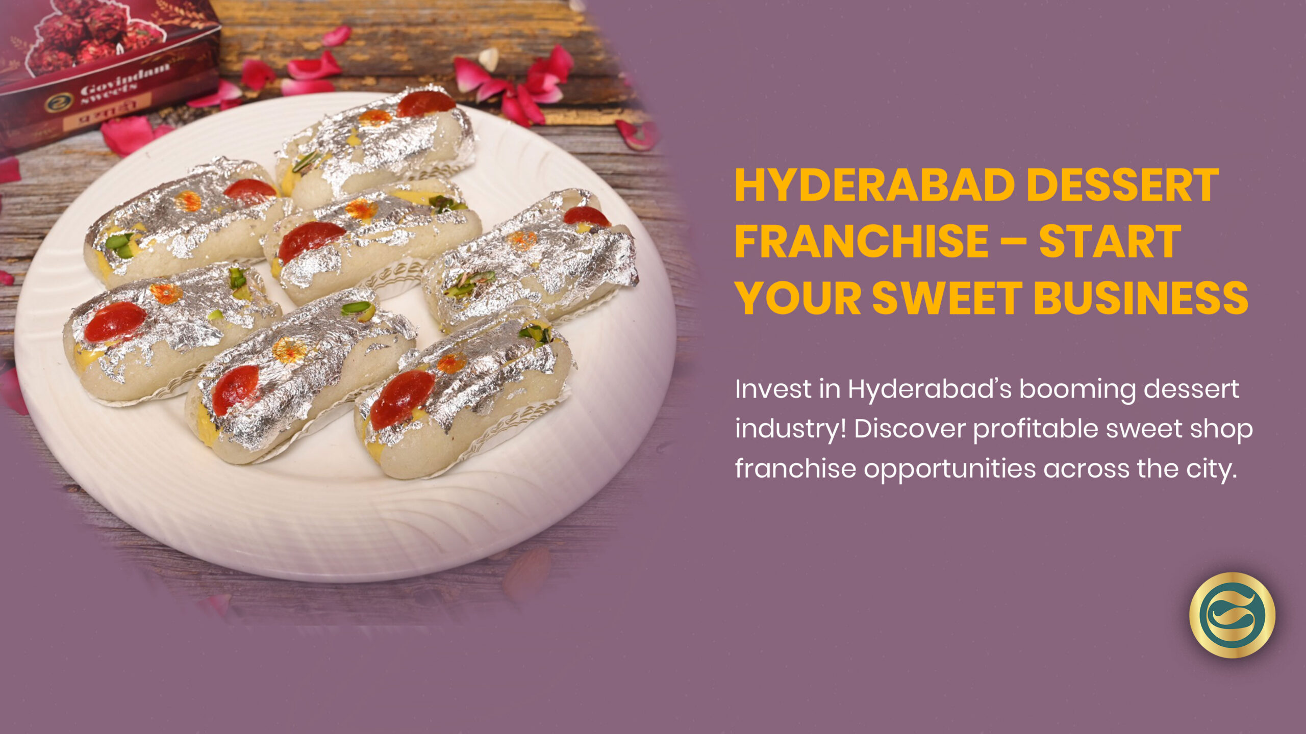 Traditional Hyderabadi desserts including Double Ka Meetha, Qubani Ka Meetha, and other royal Nizami sweets on decorative serving plates