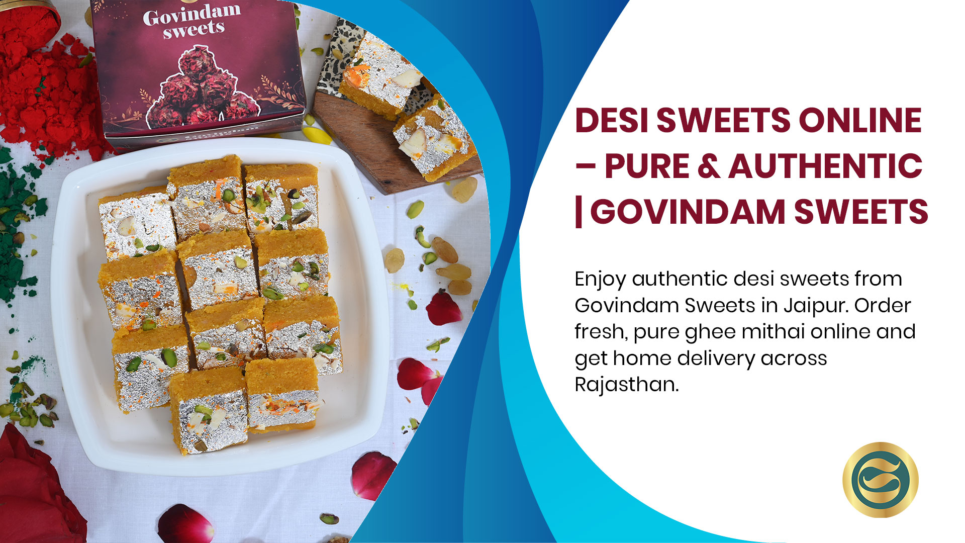 desi sweets online Jaipur Govindam authentic mithai delivery traditional