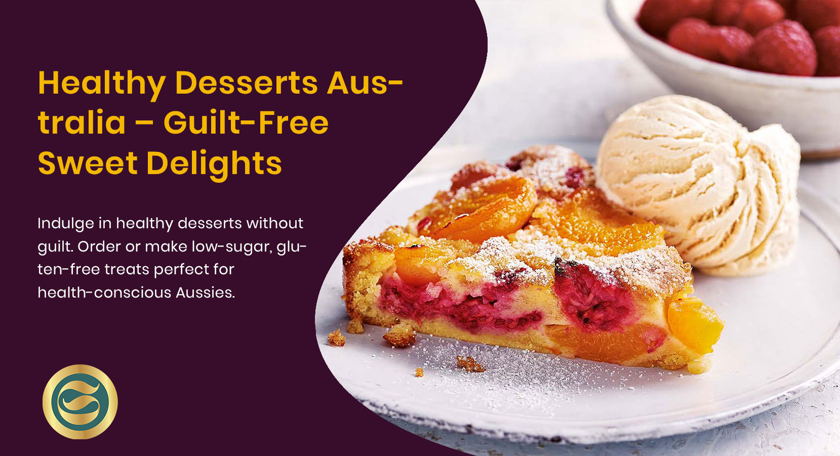 healthy desserts Australia, guilt-free treats, nutritious sweets, sugar-free desserts, vegan desserts, protein desserts, raw desserts