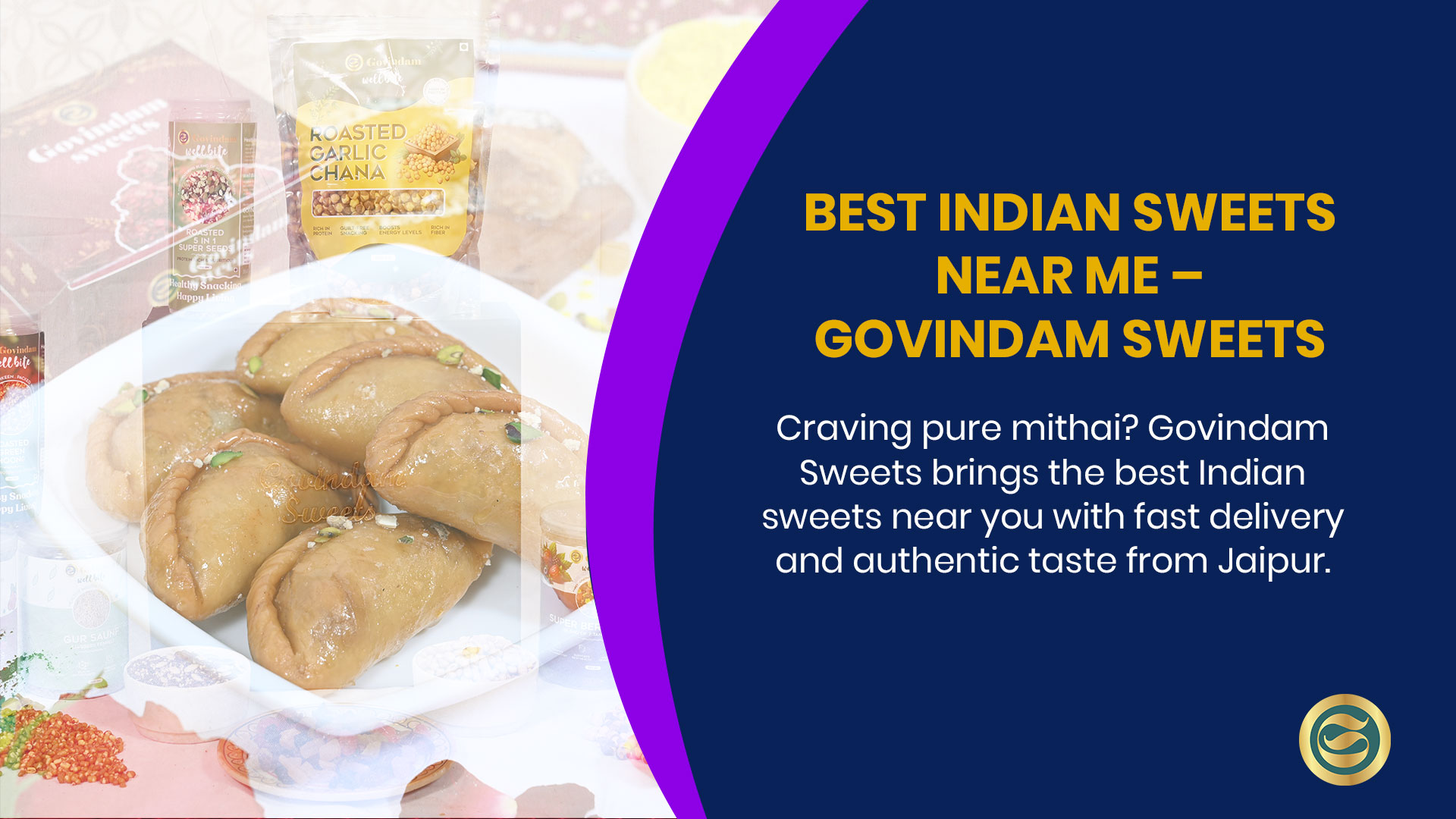 Best Indian sweets near me - Traditional mithai from Govindam Sweets delivered to your doorstep