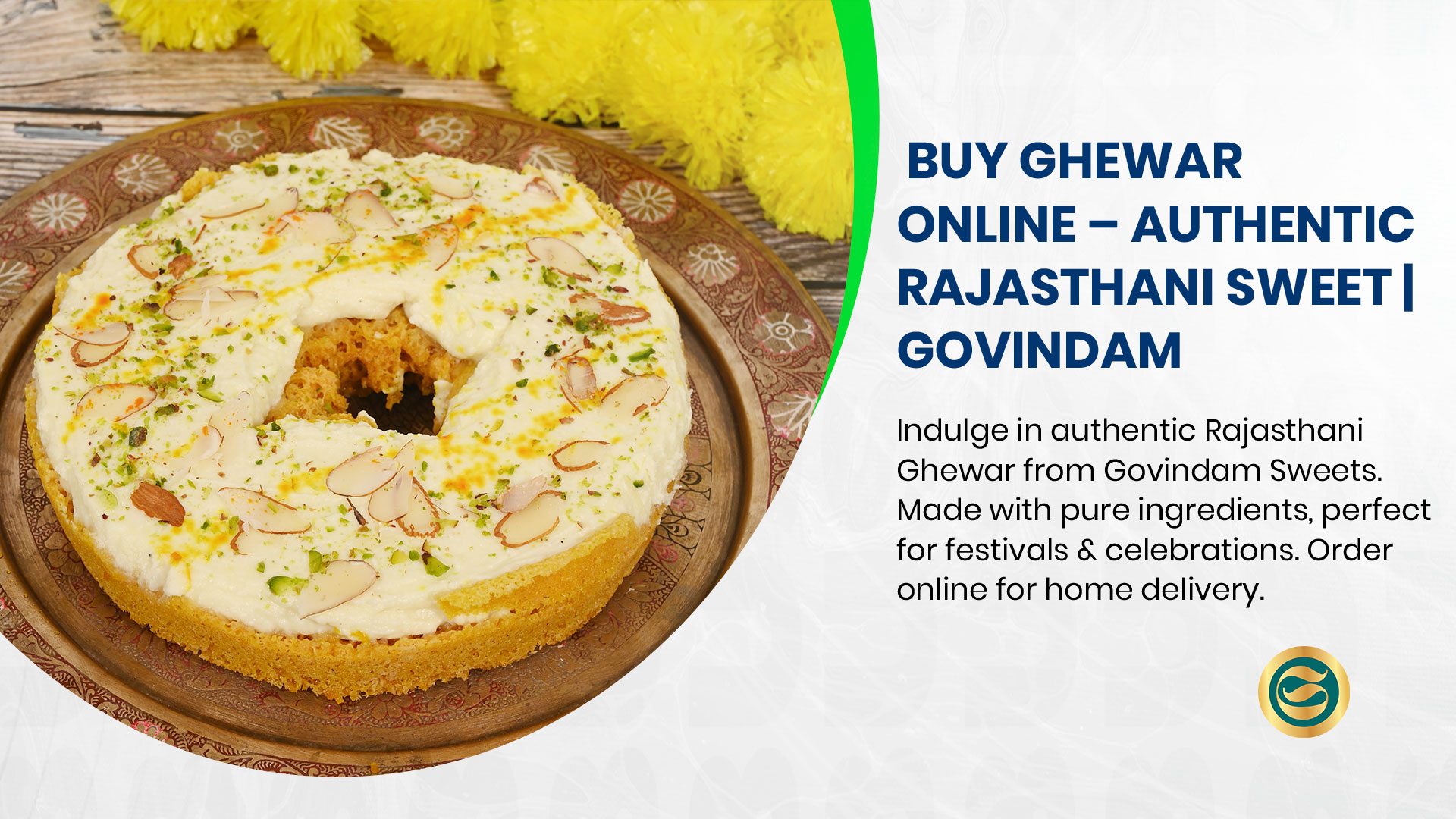 Best mithai in Jaipur displayed at Govindam Sweet Shop featuring traditional Rajasthani sweets collection