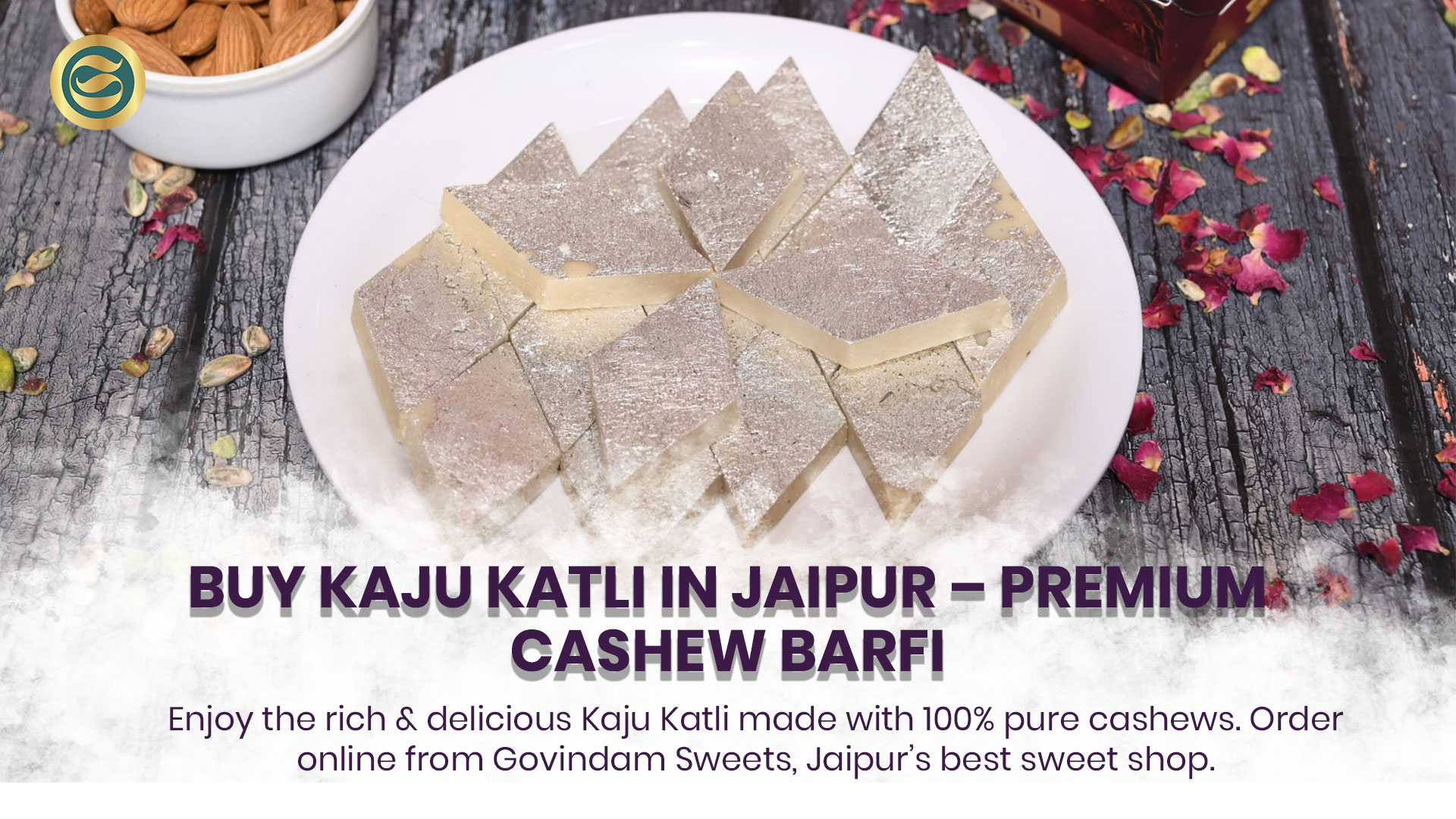 Buy Kaju Katli in Jaipur – Premium Cashew Barfi