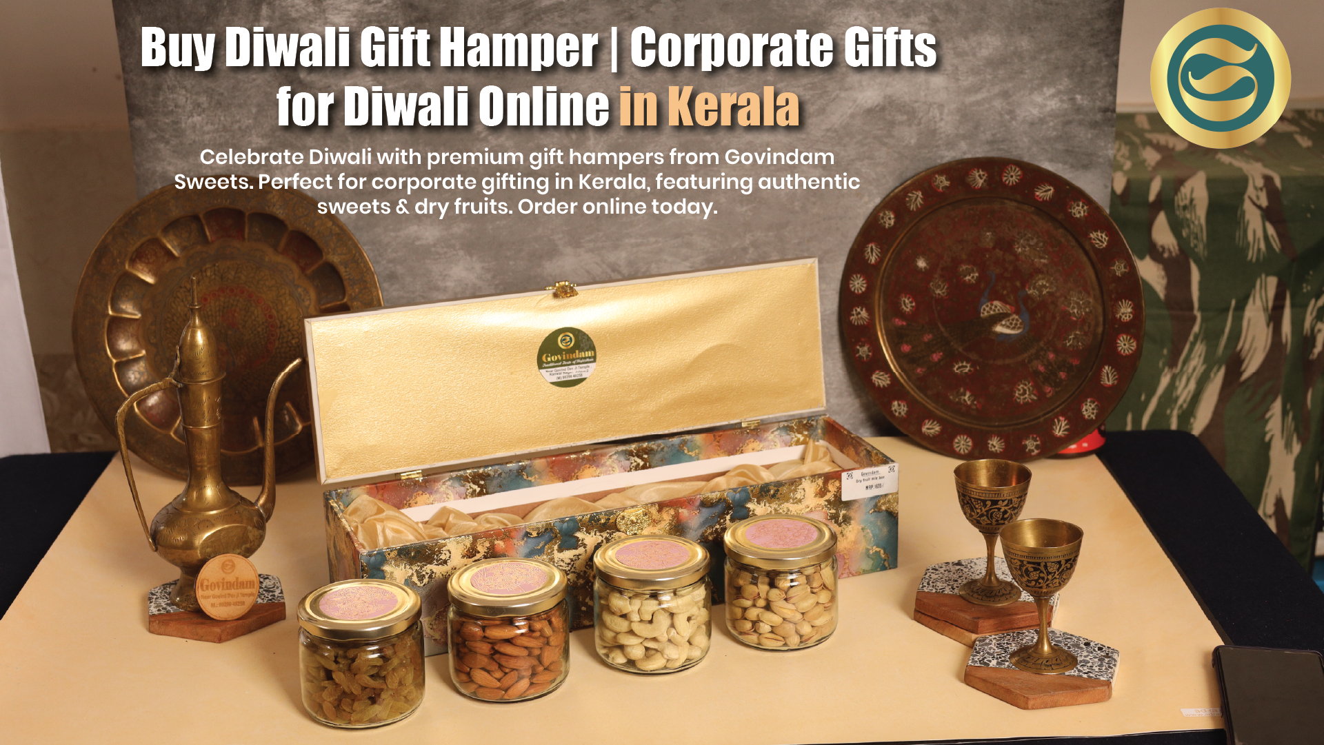 Premium Diwali gift hampers Kerala authentic sweets dry fruits corporate gifts