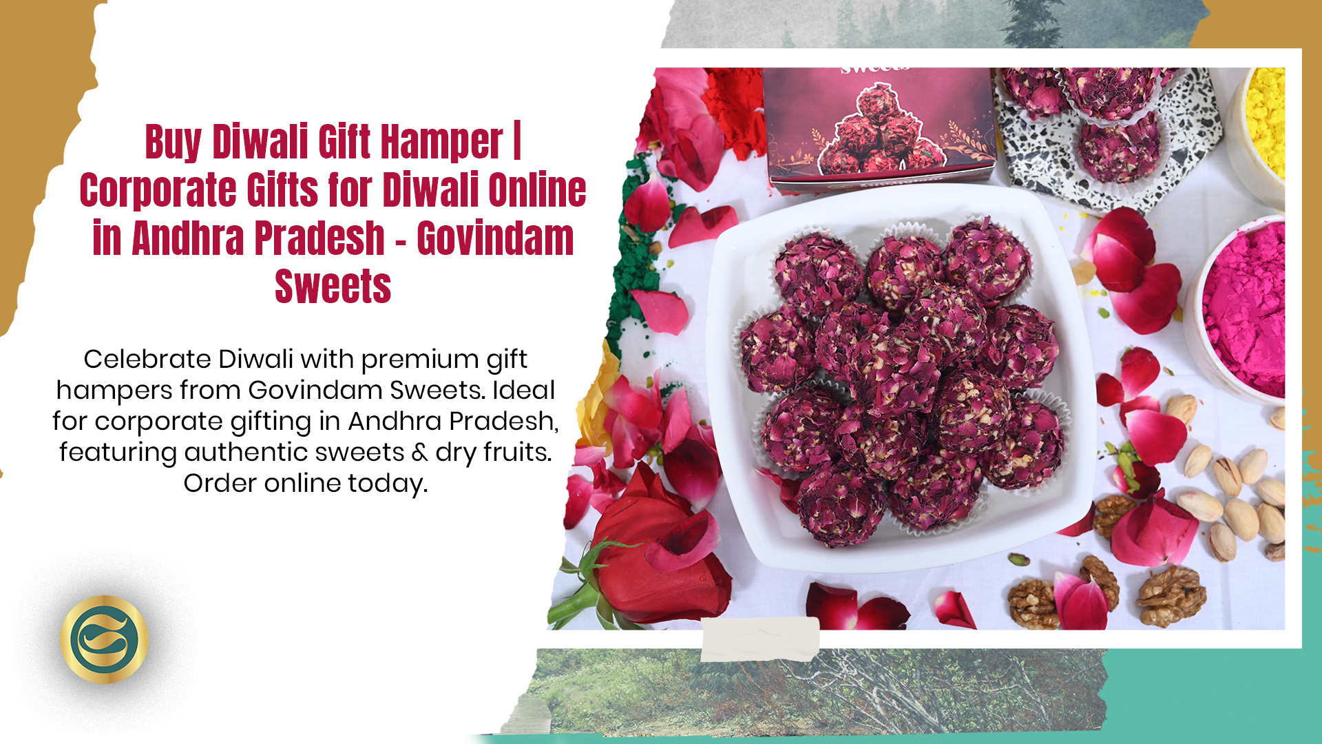Premium Diwali gift hampers Andhra Pradesh authentic sweets dry fruits corporate gifts