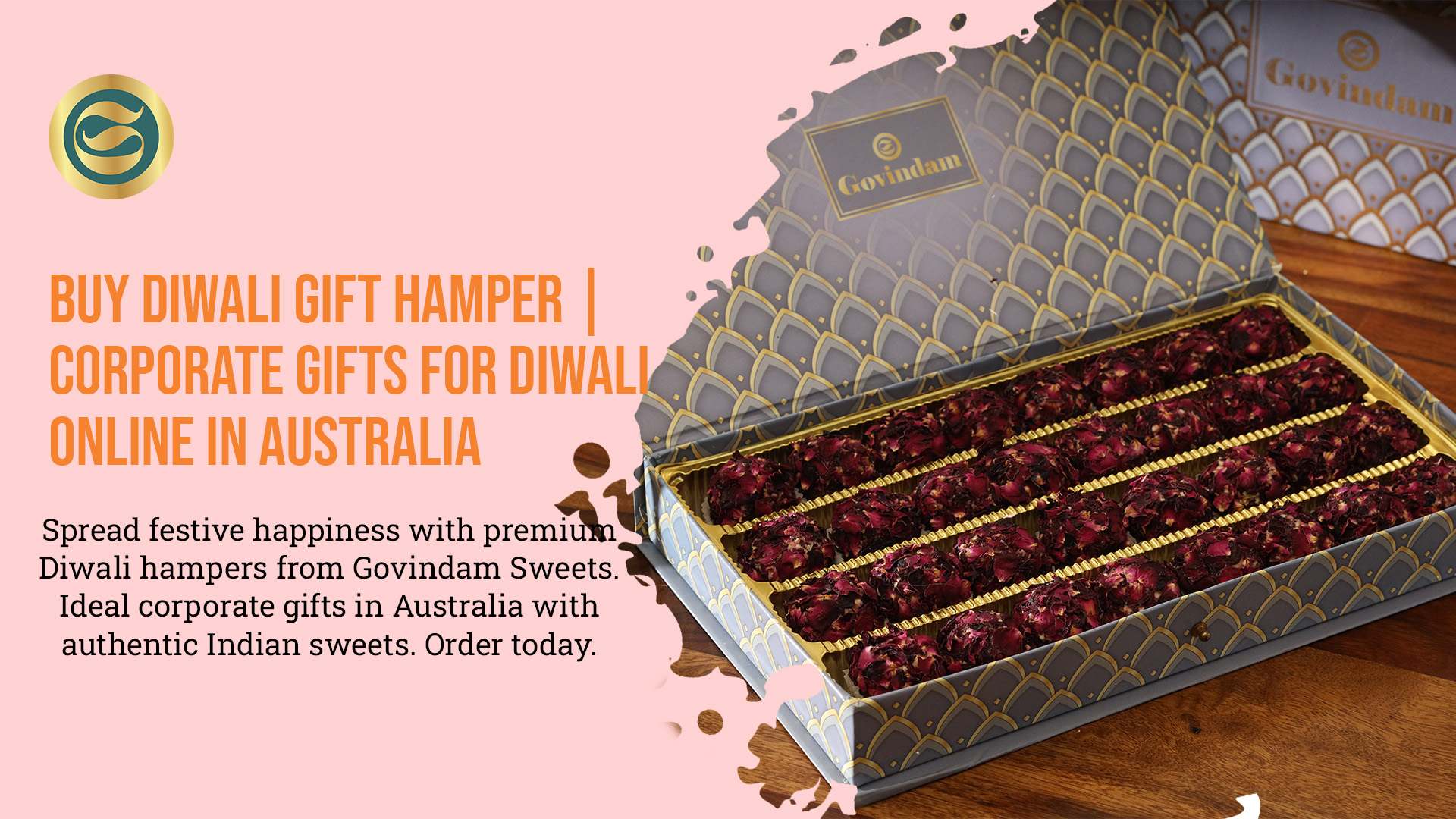 Premium Diwali gift hamper Australia authentic Indian sweets dry fruits corporate gifts