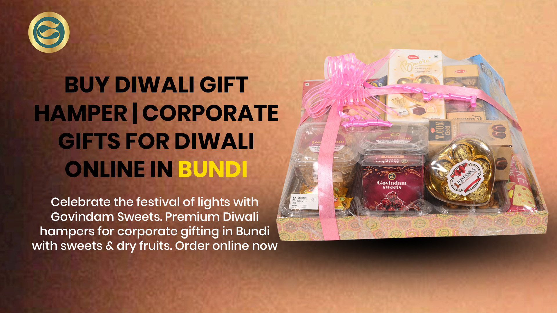 Premium Diwali gift hamper Bundi authentic Rajasthani sweets dry fruits corporate gifts