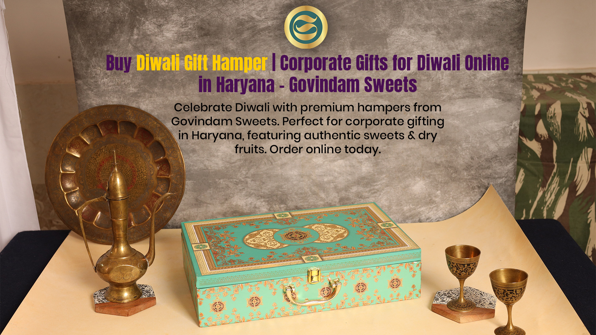 Premium Diwali gift hampers Haryana authentic sweets dry fruits corporate gifts