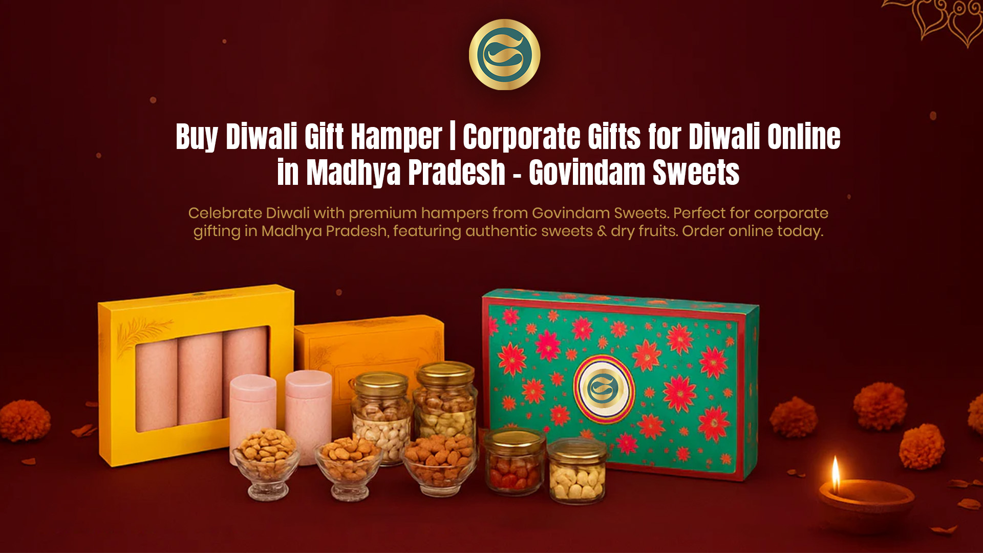 Premium Diwali gift hampers Madhya Pradesh authentic sweets dry fruits corporate gifts