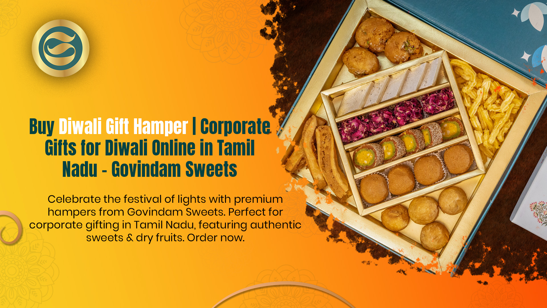 Premium Diwali gift hampers Tamil Nadu authentic sweets dry fruits corporate gifts