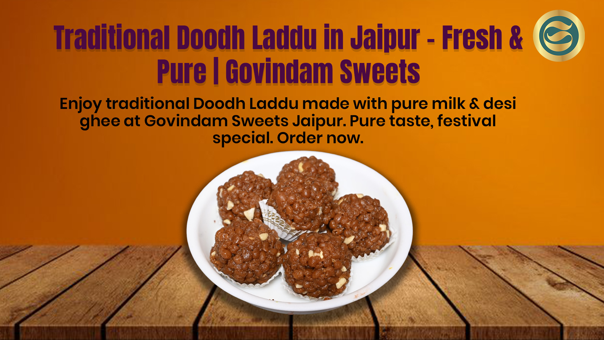 traditional Doodh Laddu Jaipur fresh pure Govindam Sweets milk laddu