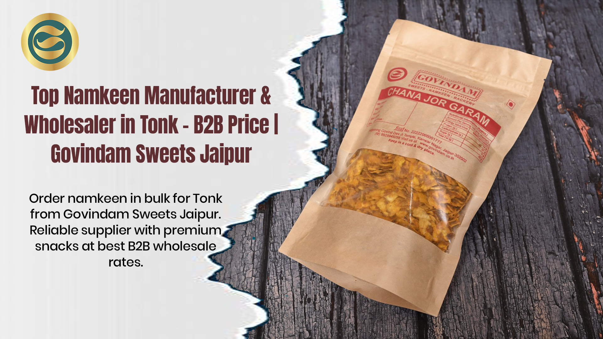 Top Namkeen Manufacturer Tonk & Wholesaler – B2B Price