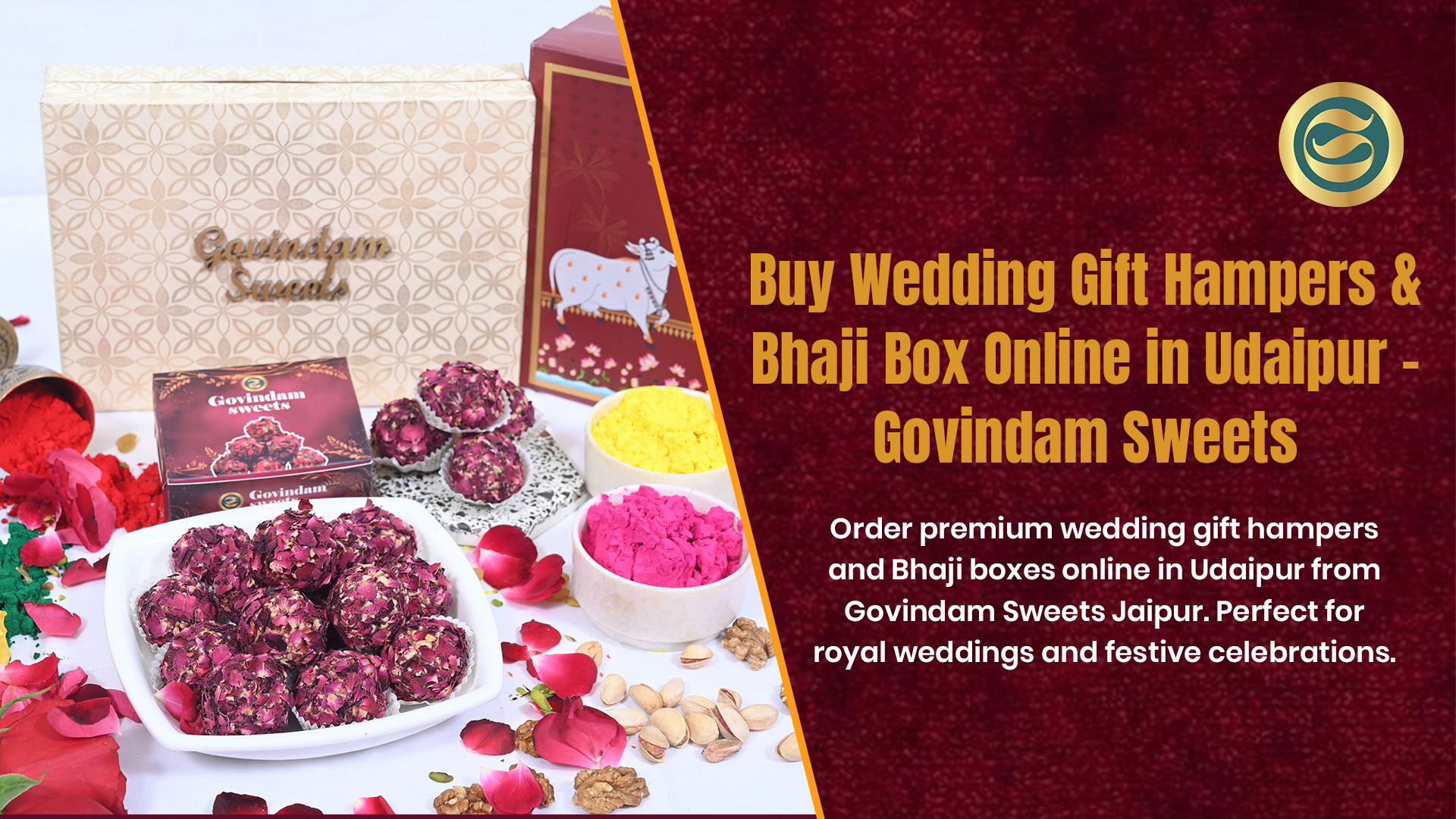wedding gift hampers Udaipur Bhaji box delivery Govindam premium packaging