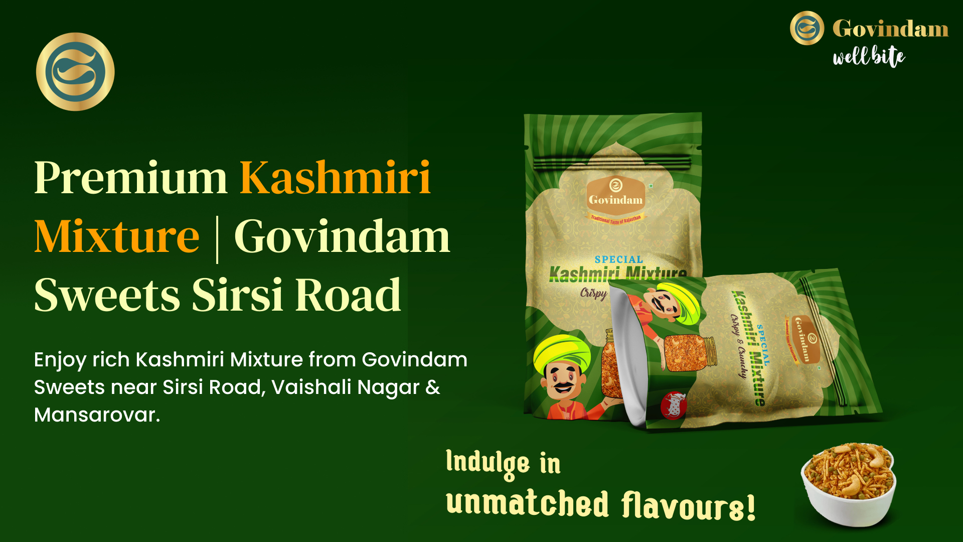 Kashmiri Mixture premium rich dry fruit Sirsi Road Jaipur Govindam